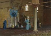 Jean Leon Gerome Priere dans la mosquee oil on canvas